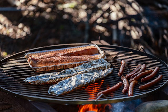 Camping food and cooking gear