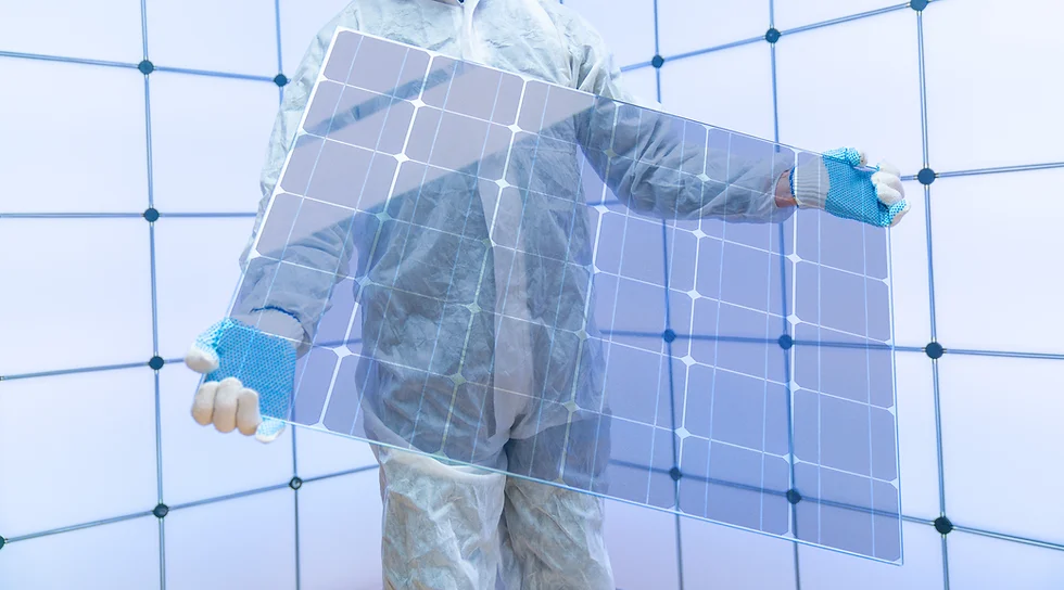 fully transparent solar panels