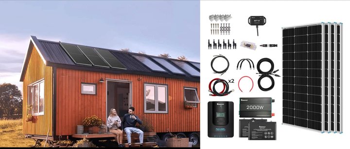 renogy solar kits with two 100ah deep cycle agm lifepo4 batteries