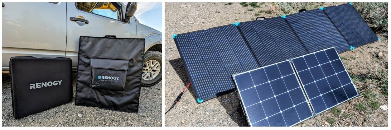 Solar Suitcase Comparison 100W vs. 400W