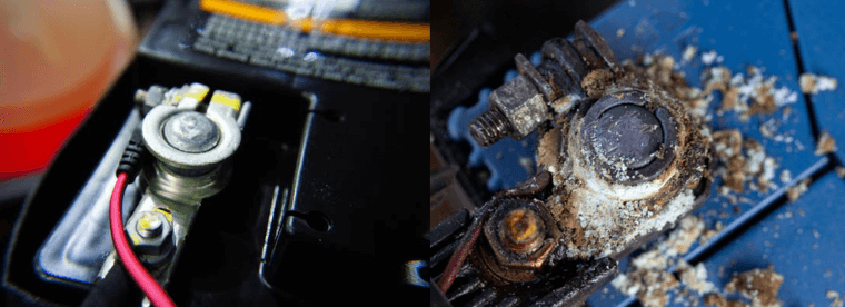 the reason why car battery corroded